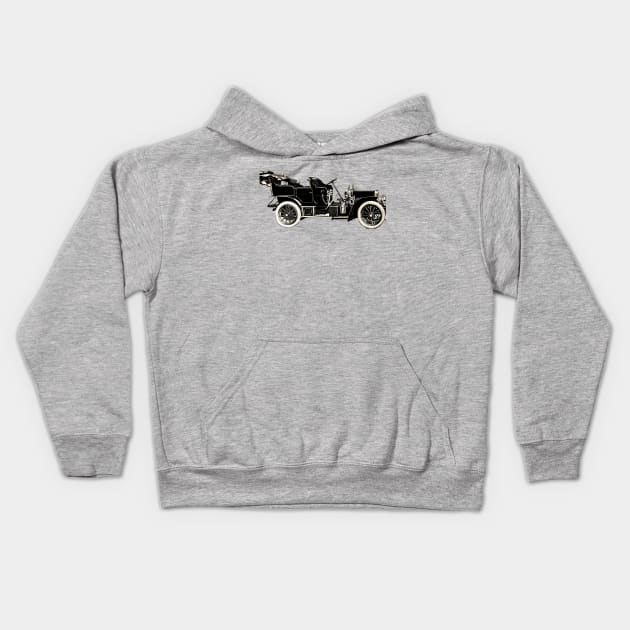 Old Vintage Car Kids Hoodie by nineshirts